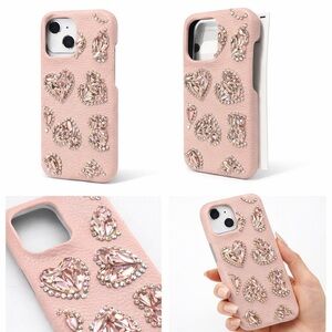 Elegant Pink Rhinestone Phone Case for IPhone 16PRO